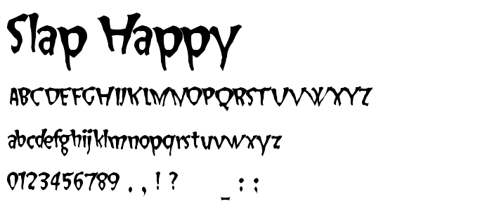 Slap Happy font